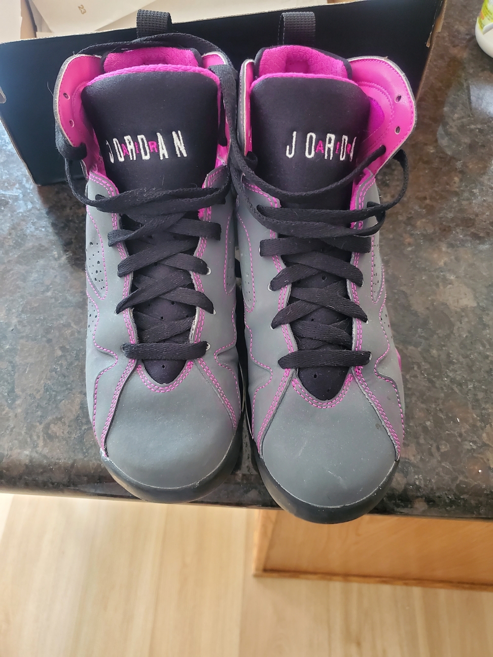 Jordan Women's Gray and Pink Athletic Shoes